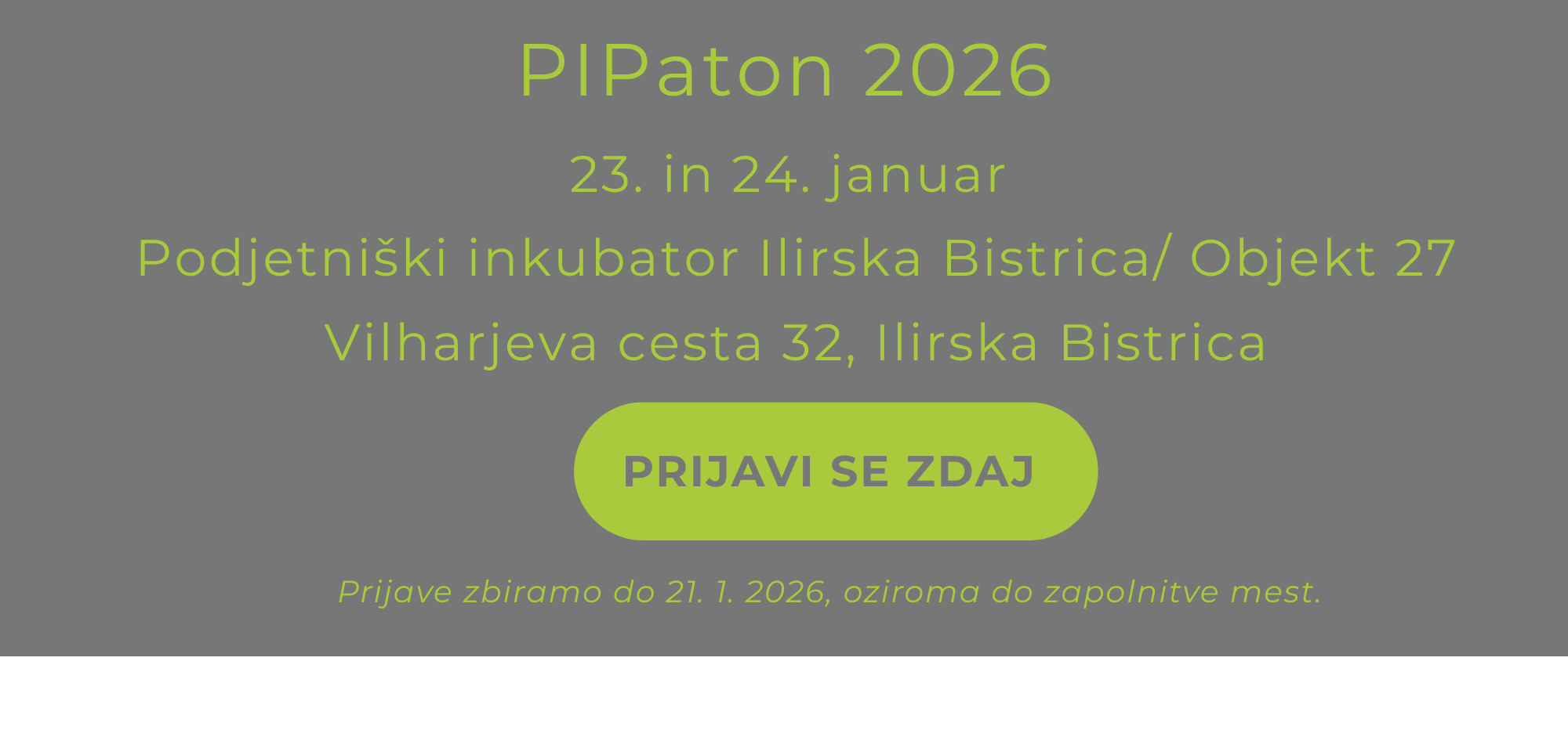 PIPaton informacije in prijava
